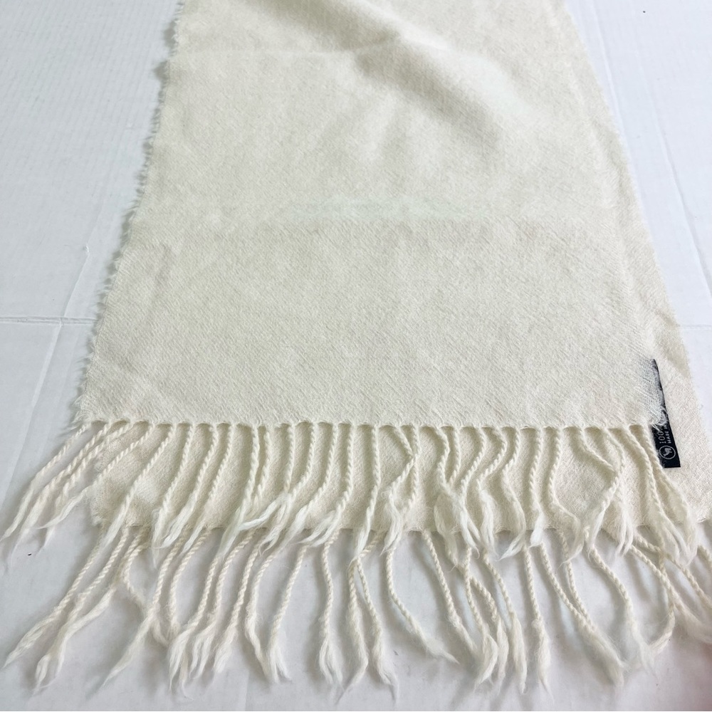 Alpaca Wool Scarf Cream